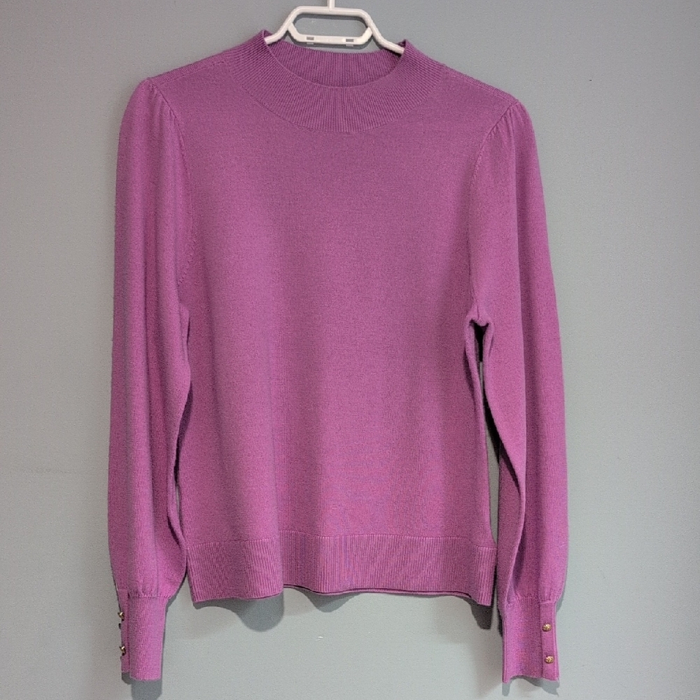 Martha Stewart Collection Purple Long Sleeve Sweater Size XLl